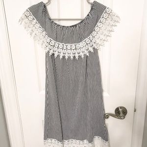 Black & White Lace Dress